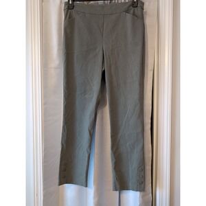 Tribal Gray Pull On Pants, Size 10 Ankle Snaps